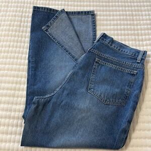 Action West Side Slit Wide Leg Jeans 30" Inseam Size 12